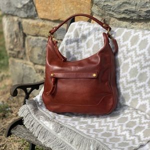 ❤️👜NWOT Frye Melissa Zip Hobo Red Clay👜❤️